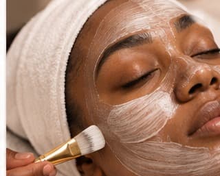 Facial treatment at Timeless Glo